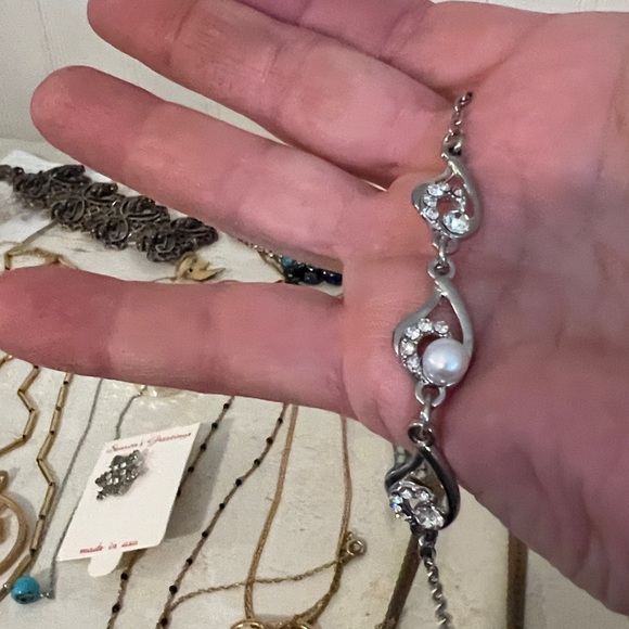 Lot MCM + Costume Jewelry Monet Avon ART unmarked crystal necklace bracelet - Picture 14 of 16